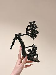 Kitlife Rene Caovilla Floriane Sandals Black 95mm - 6