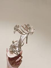 Kitlife Rene Caovilla Floriane Sandals Beige 95mm - 5
