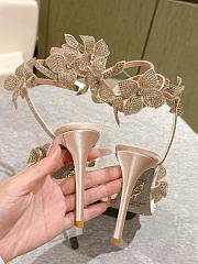 Kitlife Rene Caovilla Floriane Sandals Beige 95mm - 3