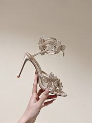 Kitlife Rene Caovilla Floriane Sandals Beige 95mm - 4