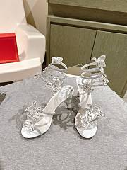 Kitlife Rene Caovilla Floriane Sandals White 95mm - 5