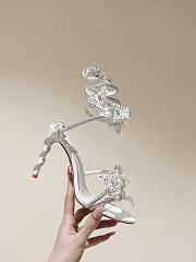 Kitlife Rene Caovilla Floriane Sandals White 95mm - 4