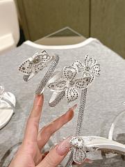 Kitlife Rene Caovilla Floriane Sandals White 95mm - 3