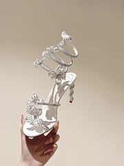 Kitlife Rene Caovilla Floriane Sandals White 95mm - 2