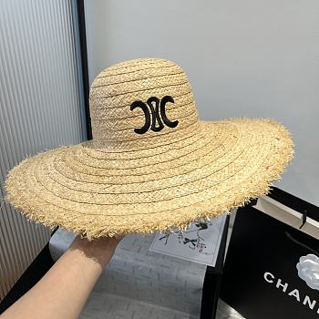 Kitlife Celine Raffia Straw Hat With Raw Edges