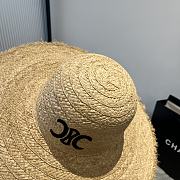 Kitlife Celine Raffia Straw Hat With Raw Edges - 3
