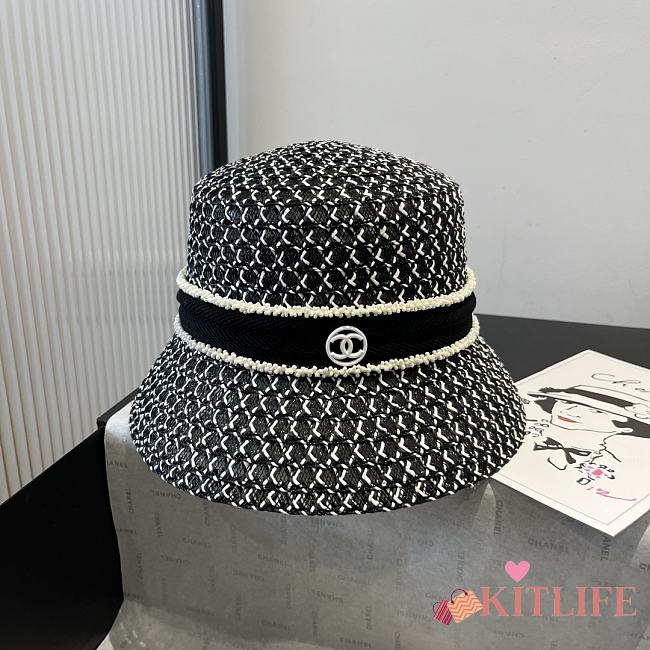 Kitlife Chanel Straw Hat Black - 1