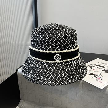 Kitlife Chanel Straw Hat Black