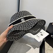 Kitlife Chanel Straw Hat Black - 4
