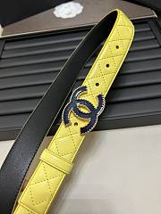 Kitlife Chanel Yellow Lambskin Belt  - 5