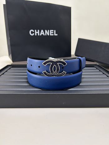 Kitlife Chanel Blue Lambskin Belt