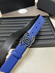 Kitlife Chanel Blue Lambskin Belt - 2