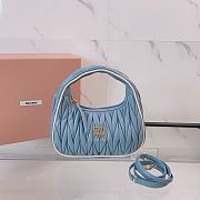 Kitlife Miu Miu Wander Bag Blue 5BC125 23x13x7cm - 1