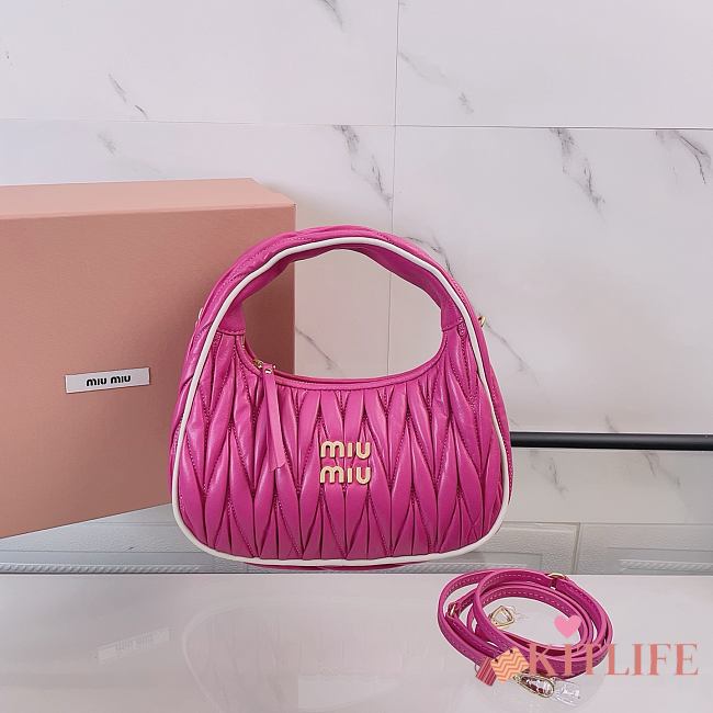 Kitlife Miu Miu Wander Bag Pink 5BC125 23x13x7cm - 1