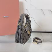 Kitlife Miu Miu Wander Bag Grey 5BC125 23x13x7cm - 3