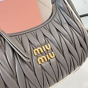 Kitlife Miu Miu Wander Bag Grey 5BC125 23x13x7cm - 6
