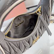 Kitlife Miu Miu Wander Bag Grey 5BC125 23x13x7cm - 5