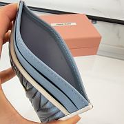 Kitlife Miu Miu Card Holder Blue 5MC076 8x10.5cm - 5