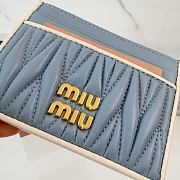 Kitlife Miu Miu Card Holder Blue 5MC076 8x10.5cm - 3