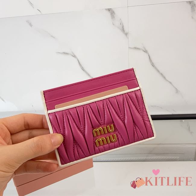 Kitlife Miu Miu Card Holder Pink 5MC076 8x10.5cm - 1
