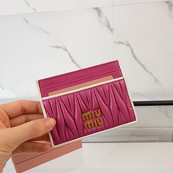 Kitlife Miu Miu Card Holder Pink 5MC076 8x10.5cm