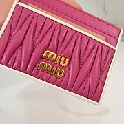 Kitlife Miu Miu Card Holder Pink 5MC076 8x10.5cm - 3