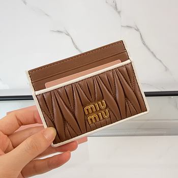 Kitlife Miu Miu Card Holder Brown 5MC076 8x10.5cm