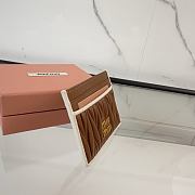 Kitlife Miu Miu Card Holder Brown 5MC076 8x10.5cm - 3