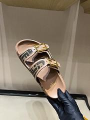Kitlife Fendi Feel FF Baguette Fabric Sandals Brown - 6