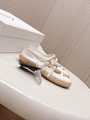 Kitlife Prada White Leather Ballerina Shoes - 4