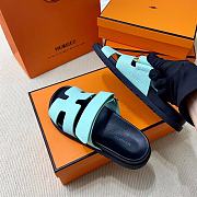 Kitlife Hermes Chypre Sandals Light Blue & Black - 3