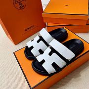 Kitlife Hermes Chypre Sandals White & Black - 5