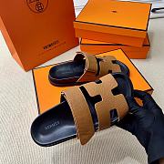 Kitlife Hermes Chypre Sandals Light Brown & Black - 2