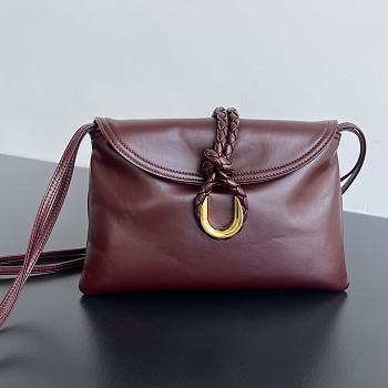Kitlife Bottega Veneta Small Liberta Bag Burgundy 806030 27.5x16x6cm