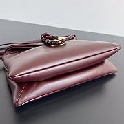Kitlife Bottega Veneta Small Liberta Bag Burgundy 806030 27.5x16x6cm - 2