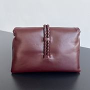 Kitlife Bottega Veneta Small Liberta Bag Burgundy 806030 27.5x16x6cm - 3
