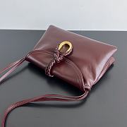 Kitlife Bottega Veneta Small Liberta Bag Burgundy 806030 27.5x16x6cm - 5