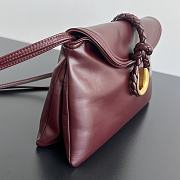 Kitlife Bottega Veneta Small Liberta Bag Burgundy 806030 27.5x16x6cm - 6