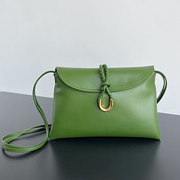 Kitlife Bottega Veneta Small Liberta Bag Green 806030 27.5x16x6cm