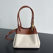 Kitlife Bottega Veneta Parachute Small Bag in Natural 826220 21x17x16cm - 1