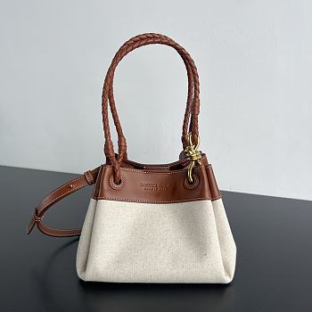Kitlife Bottega Veneta Parachute Small Bag in Natural 826220 21x17x16cm