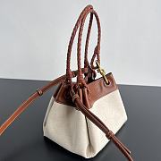 Kitlife Bottega Veneta Parachute Small Bag in Natural 826220 21x17x16cm - 6