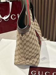 Kitlife Gucci Giglio Large Tote Bag Beige & Brown GG Canvas 853971 60x47x16cm - 4