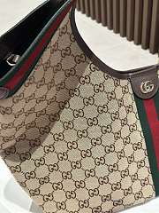 Kitlife Gucci Giglio Large Tote Bag Beige & Brown GG Canvas 853971 60x47x16cm - 2
