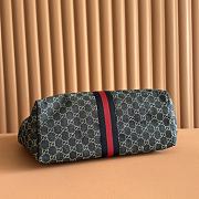 Kitlife Gucci Giglio Large Tote Bag Blue & White GG Canvas 853971 60x47x16cm - 6