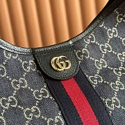 Kitlife Gucci Giglio Large Tote Bag Blue & White GG Canvas 853971 60x47x16cm - 2