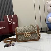 Kitlife Gucci Go Shoulder Bag Brown GG Canvas 826761 21.5x14x9cm - 1