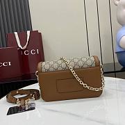 Kitlife Gucci Go Shoulder Bag Brown GG Canvas 826761 21.5x14x9cm - 6