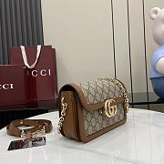 Kitlife Gucci Go Shoulder Bag Brown GG Canvas 826761 21.5x14x9cm - 5