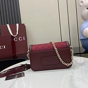 Kitlife Gucci Go Shoulder Bag Red GG Canvas 826761 21.5x14x9cm - 5